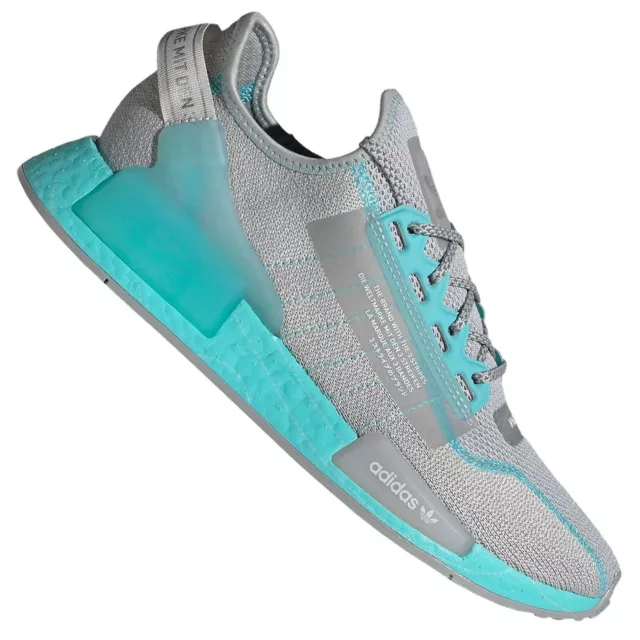 Adidas Originals Nmd _ R1 V2 Sneakers Boost Ginnastica GX0539 Grigio Aqua