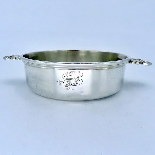 1900 Exposición Paris Christofle Plata Chapado Bowl Eiffel Torre Restaurant Raro
