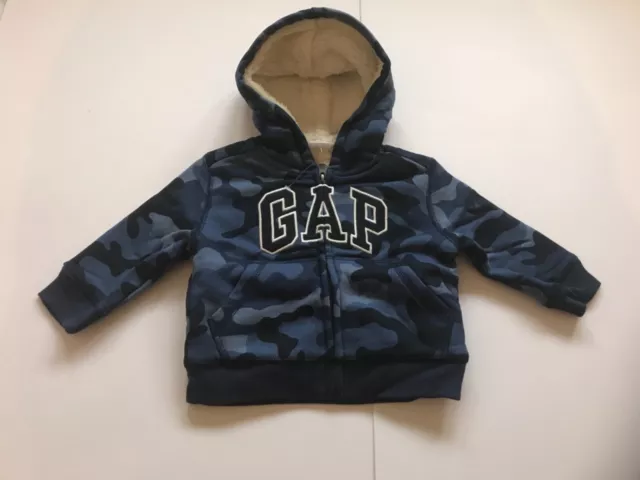 Baby Gap Coziest Camo Logo Hoodie Age 6-12 months *Brand New*