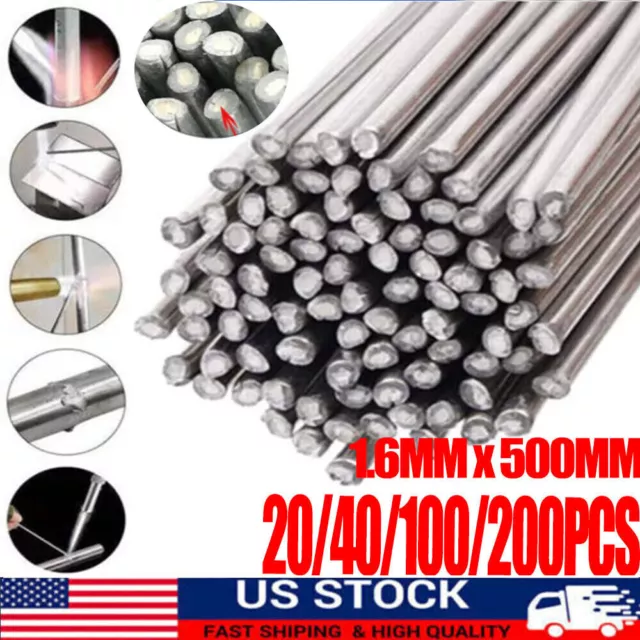 20-200PCS Aluminium Welding Rod Low Temp Flux Core Repair Alloy Fix Brazing Wire