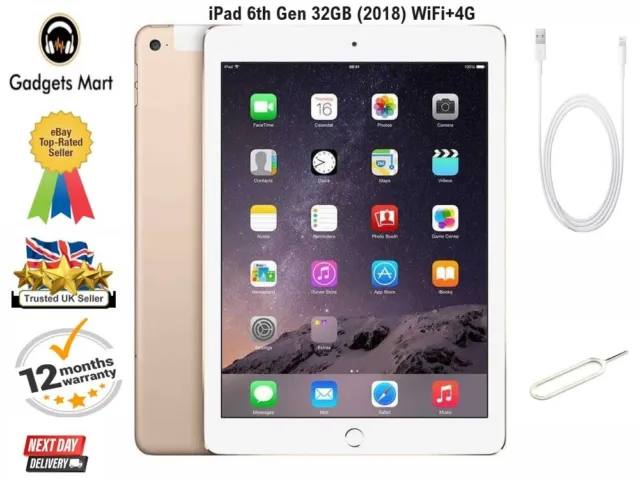 Apple iPad 6th Gen 32GB 9.7" Wi-Fi+Cellular IOS - Brand New Condition