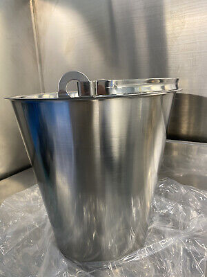 6L per il ghiaccio per il latte con coperchio 6L/12L/20L spessore Secchio in acciaio INOX da cucina 