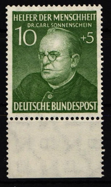 BRD Bund 157 postfrisch mit Unterrand #IX888