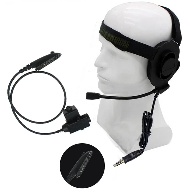 HD01 Z tactical Bowman Elite II Headset U94 PTT For Motorola GP140 GP320 GP328