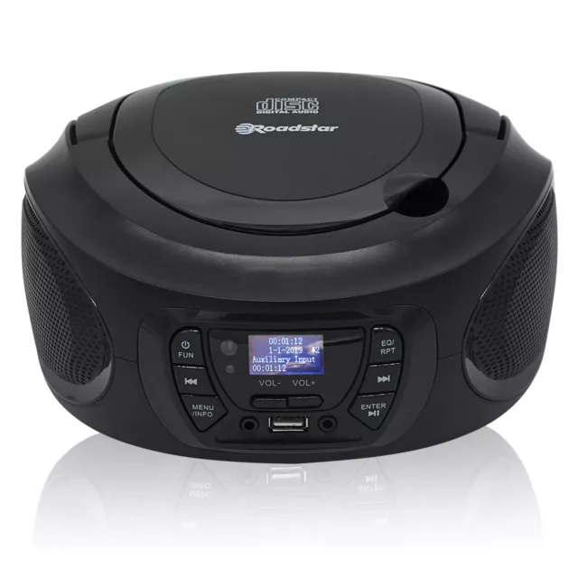 Radio CD Player Portatile DAB / DAB+ / FM, CD-MP3, USB, Stereo, Telecomando  Roa