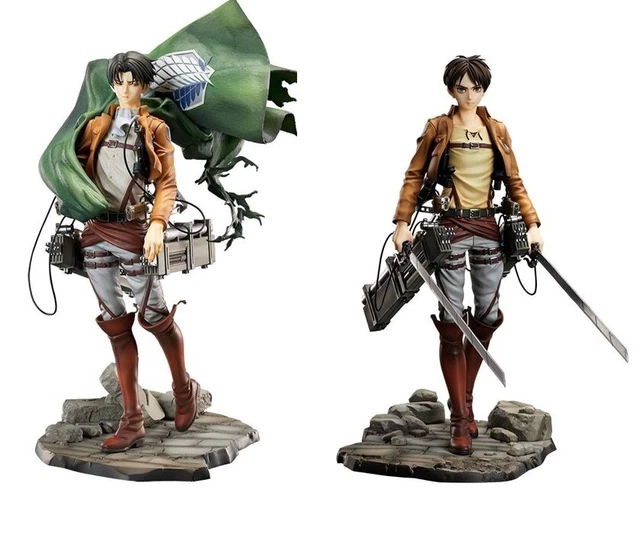 Attack On Titan Set Figure Eren E Levi Scala 1/7 24 Cm Hobby Max Japan Shinjeki