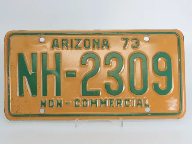 1973 Arizona Non-Commercial License Plate NH-2309 Collectible Truck