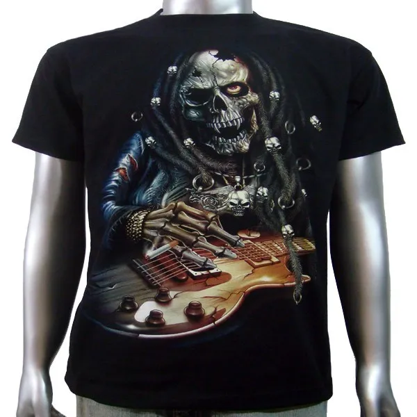 T-shirt da uomo Vampire Electric Basso Acustico Rock Star Music XL & XXL