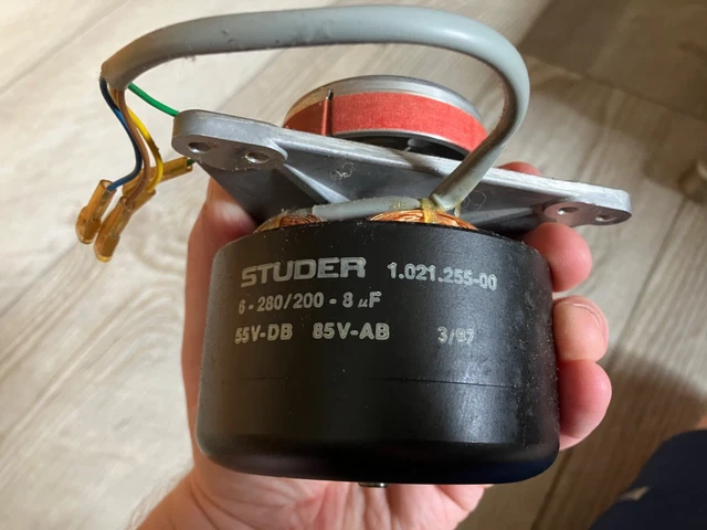 Studer A812 A807 A810 A816 A820 Spooling motor with brake drum 1.021.255-00 Studer A812 A807 A810 A816 A820 Spooling motor with brake drum 1.021.255-00