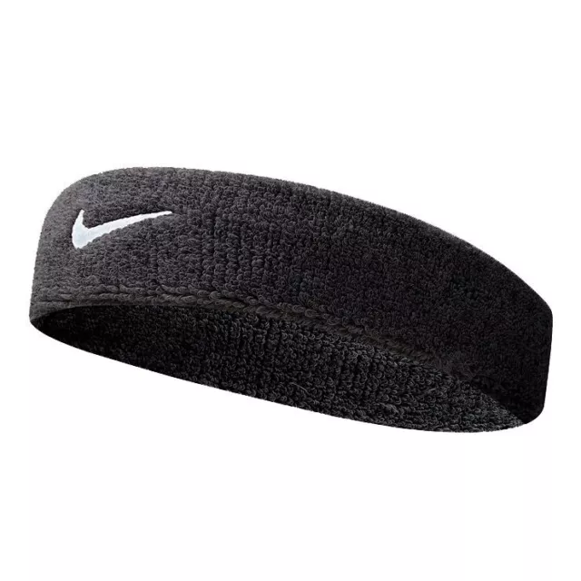 NIKE Headband Logo Swoosh Sports Running Workout Gym Tennis Sweat Band Unisex