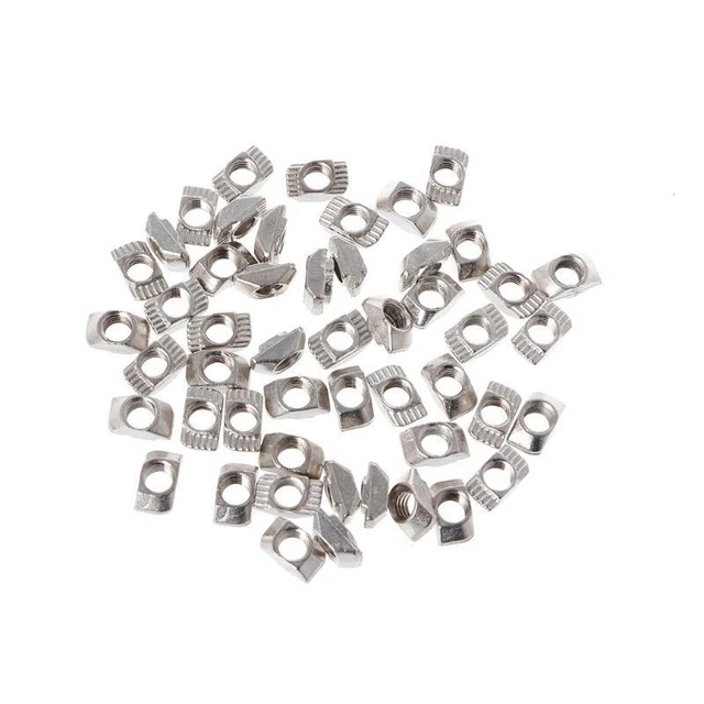 50Pcs3D Printer M3 M4 M5 for  Type Nut Fastener Connector For 2020 Profile For