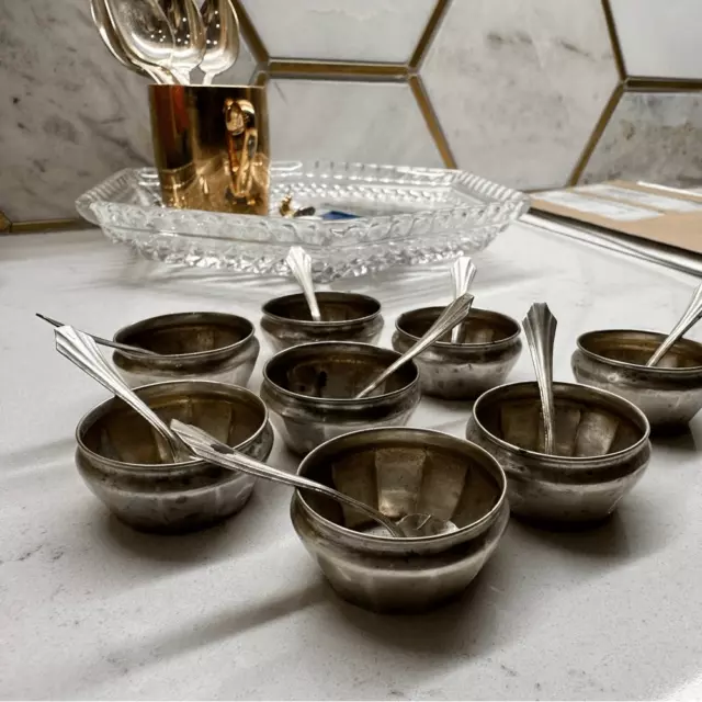 Vintage Sterling Silver Salt Cellars