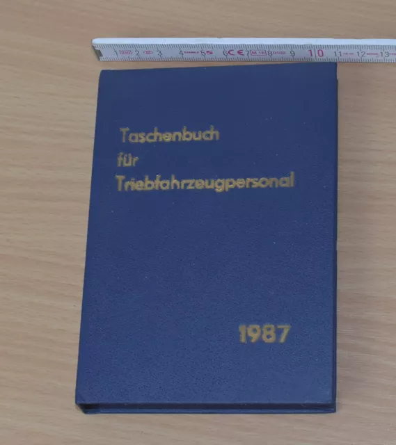 Taschenbuch für Triebfahrzeugpersonal 1987, unbenutzt ohne Eintragungen