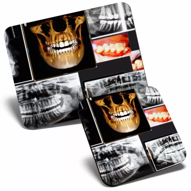 Mouse Mat & Coaster Set - 3D Dental X-Ray Dentist  #21052