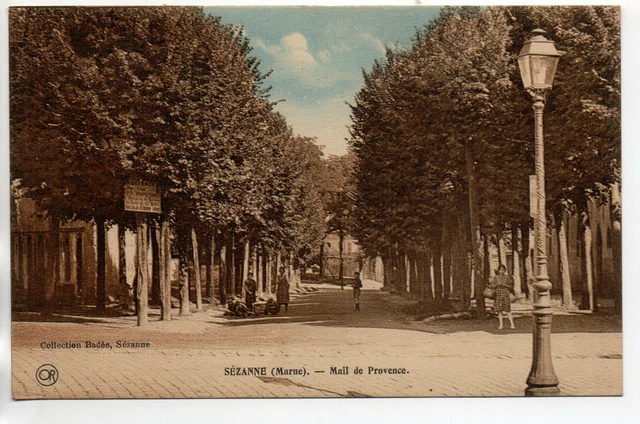 SEZANNE - Marne - CPA 51 - le mail de Provence 3