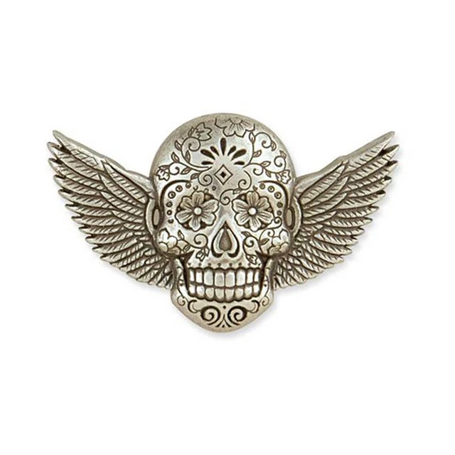 Sugar Skull Concho Wings  mit Schraubbfestigung Nickelfrei Tandyleather 71512-04