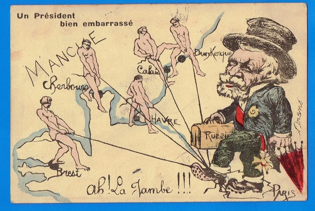 Satirical Cpa - Caricature - Illustrator Orens - A President Well Embarrassed