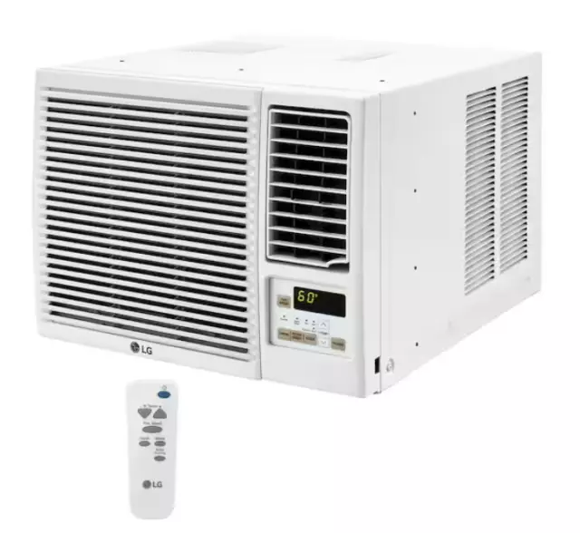 LG 7,500 BTU Window Air Conditioner with Heat, 115V, Cools up to 320 Sq. Ft. wit