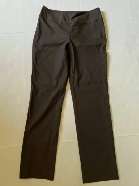 Nic + Zoe Straight Ankle Pant Womens Size 2 Brown *Aa