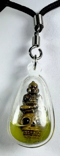 Kuman Thong Ghost Voodoo Barang Amulet Nam Man Prai Oil Luang Pu Naen Kampiro
