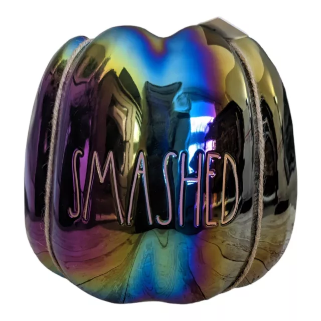 Iridescent Halloween Pumpkin Jack O’Lantern Planter Fall Harvest Decor