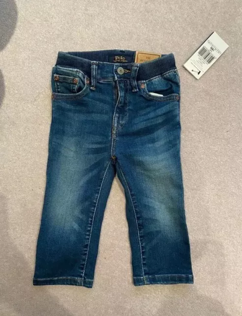 Polo Ralph Lauren Sullivan jeans slim strech bébé 18M. Neuf avec étiquettes