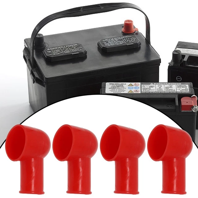 4X Car Battery Insulation Covers Red Black Terminal Protection Rubber Covers New
