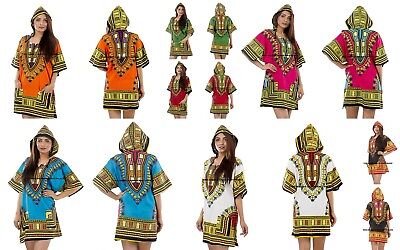 Moda Donna Tradizionale Africano Stampa Dashiki Vestito da Festa Top Camicia