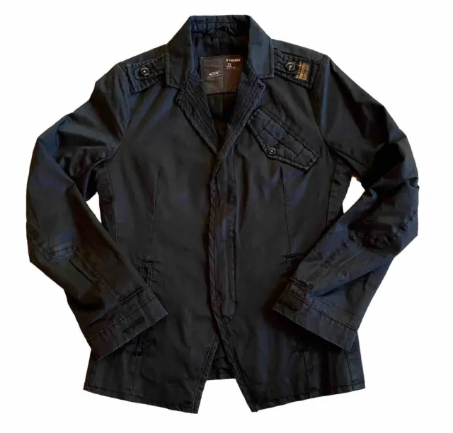 G-Star Raw Moto Jacket Women's S Black Zip Up Pockets Long Sleeve Logo Spellout