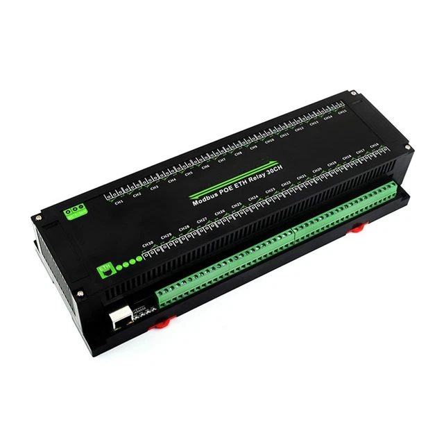 MODULE DE RELAIS Ethernet 30 Canaux, Protocole Modbus RTU/Modbus , Port ...