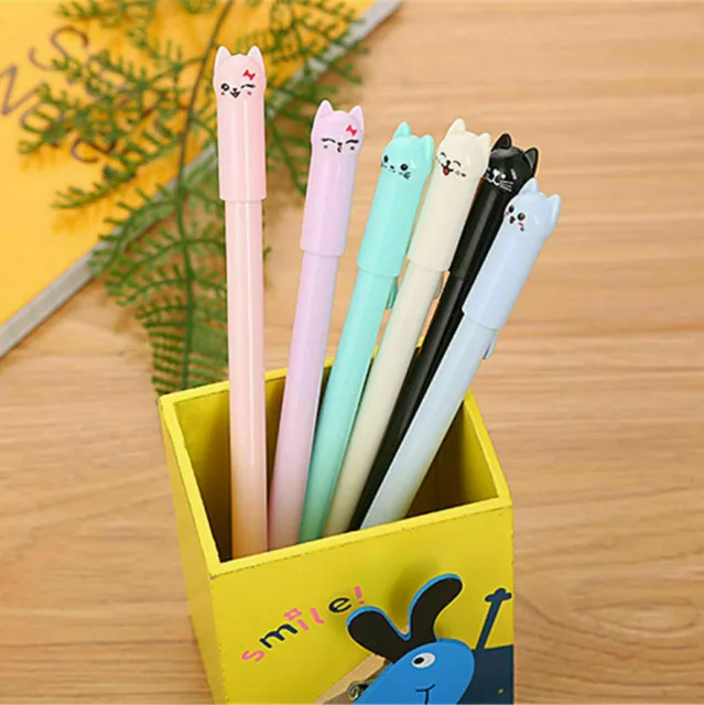 Cute Kawaii Cartoon Gel Ink Pen Ballpoint Student Pens Stationary Office Writing 3