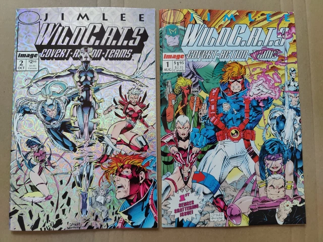 Wild Cats Covert Action Team 1 2 VF/NM Lot Of 2 1st Grifter Jim Lee Wildcats