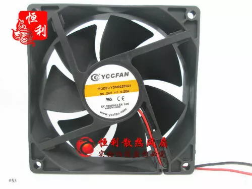 1PC YCCFAN YDM9225S24 24V 0.20A 2-wire welding machine cooling fan
