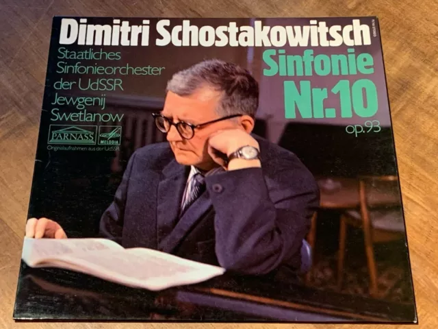 Shostakovich Symphony No.10 SVETLANOV EURODISC MELODIYA PARNASS STEREO LP NM