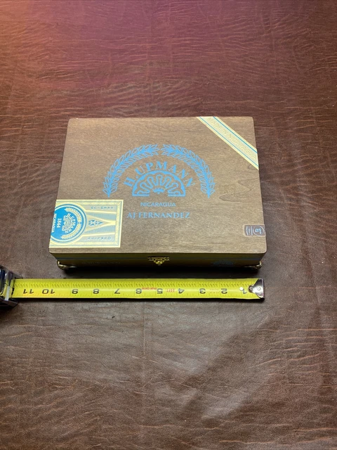 H. Upmann AJ Fernandez Wood Cigar Jewelry Box w/Clasp tobacco