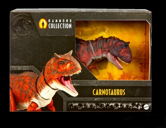 Mattel Jurassic World – Carnotaurus Collection Hammond – Figurine 43 Cm – 18 Articulations – Yeux En Verre – Décor Fallen Kingdom – Cadeau Collectionneur