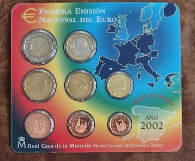 Euro KMS Kursmünzensatz Spanien 2002