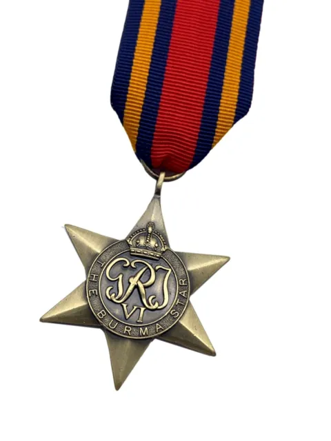 Replica Burma Star Campaign Medal, WW2, Brand New Copy/Reproduction