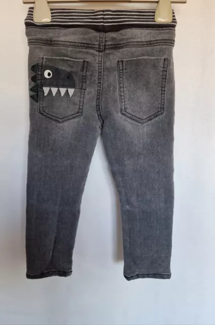 NEXT. Jeans grigi per bambini cotone straigt taglia 2-3 Y/98 cm. Usati. Condizioni perfette. 2