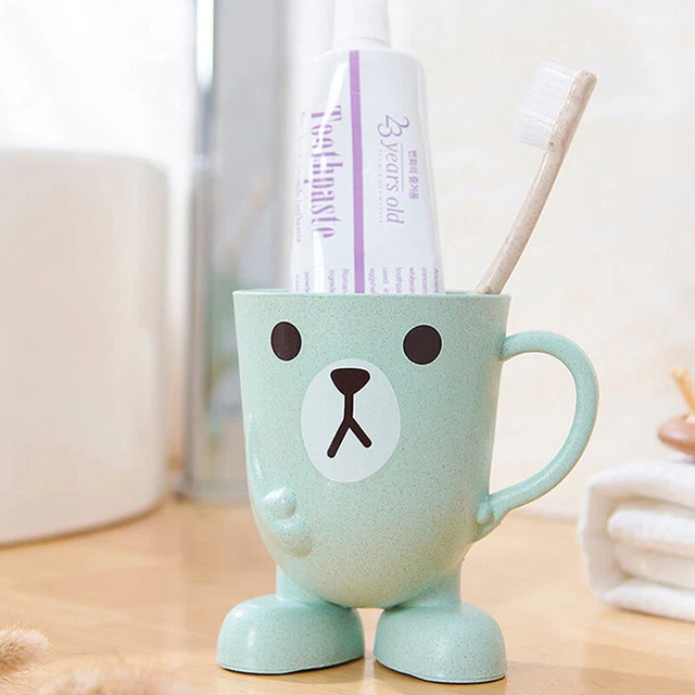 Bebé Lindo Taza Cepillo de Agua Bebida Dientes Taza de Lavado Niños Bebé Taza de Leche JQ