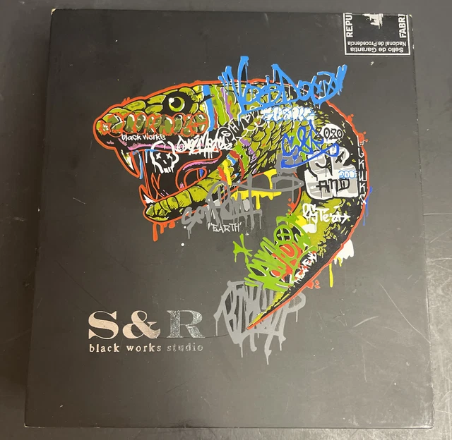 "SNAKE" S & R  Black Works Studio Box  Wood Cigar Box