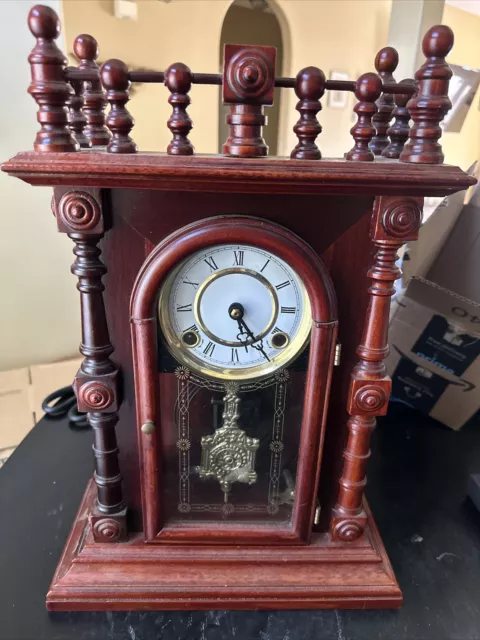 E N Welch "Gerster V.P." Style Mantel Clock