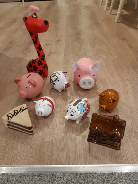 JOB LOT 9 PIGGY And SAVING BANKS