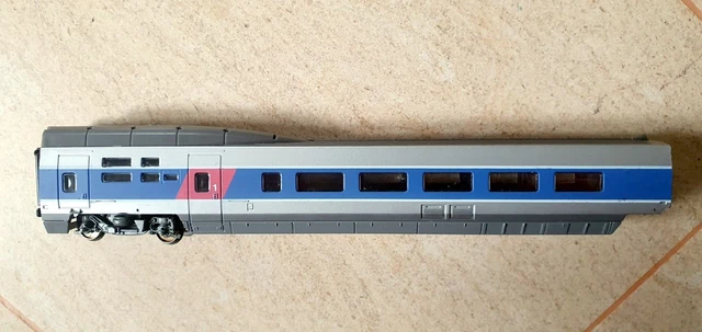 KATO- SNCF -VOITURE 2e CL TGV ATLANTIQUE+BOGIE D'INTERCIRCULATION-Ech N