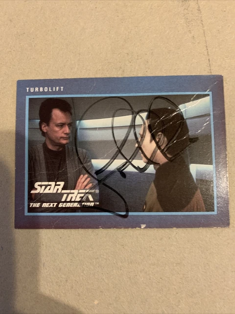 Star Trek TNG Picard Q John Delancie Signed Trading Card