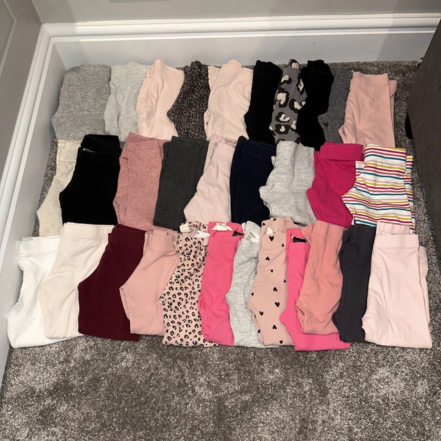 Next H&M M&S Asda girls legging bundle x 31 2-3 years