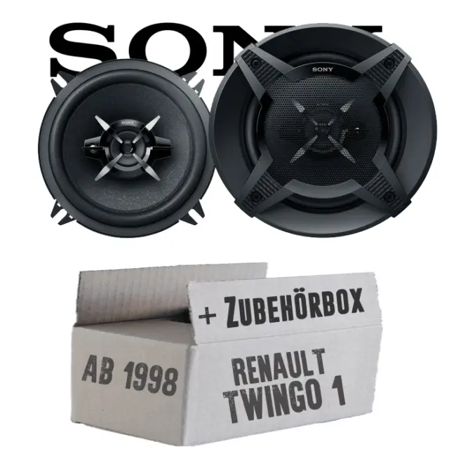 Sony Boxen für Renault Twingo 1 Phase 2 Koax Lautsprecher Auto PKW KFZ Set Front