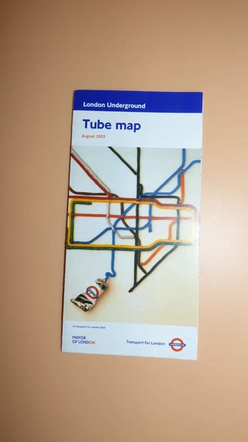 LONDON UNDERGROUND TUBE Map AUG 2003 - TATE GALLERY £5.99 - PicClick UK