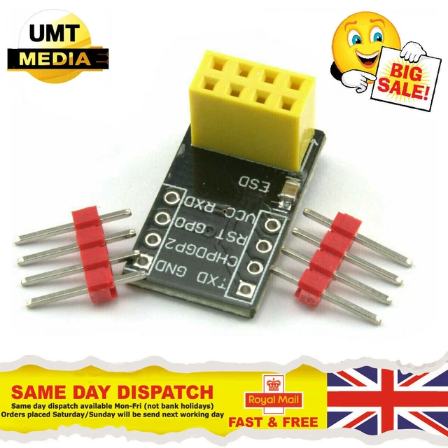 3PCS Adattatore Breadboard Per ESP8266 ESP-01 - Breakout Board Con Header Per WiFi Serial - Foto 5
