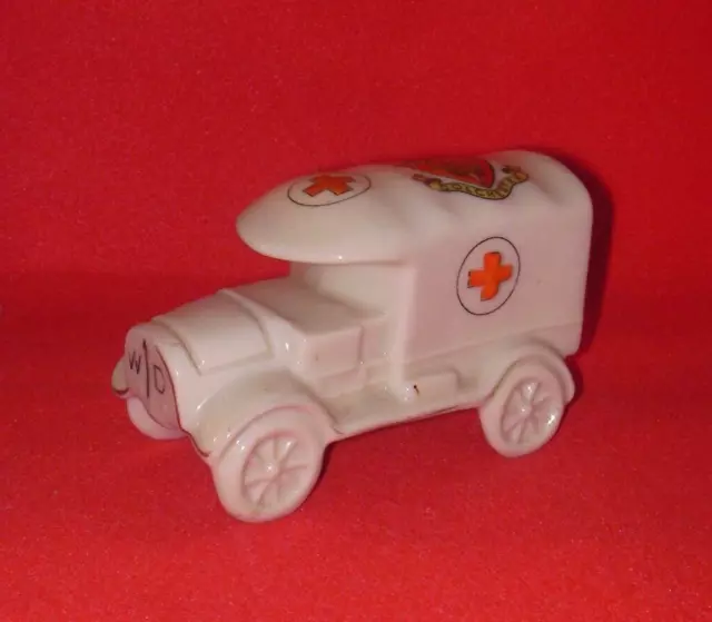 Carlton Crested China WW1 Ambulance. COLCHESTER Crest